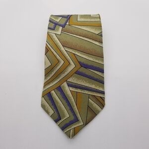 Jhane Barnes geometric silk tie
